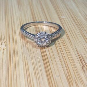 White Gold Engagement Ring Size 9
